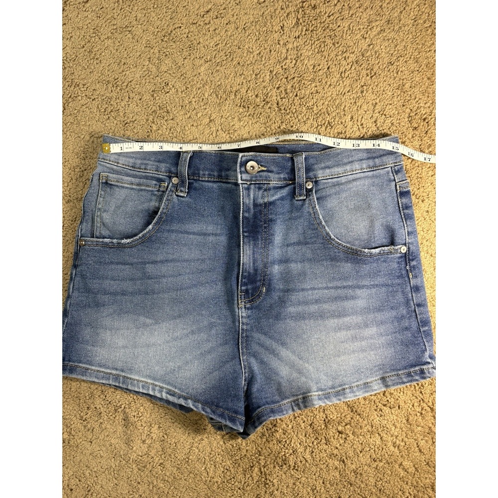 Kendall and Kylie The Drifter High Rise Shorts Women 13/31 Blue Denim - Picture 7 of 11